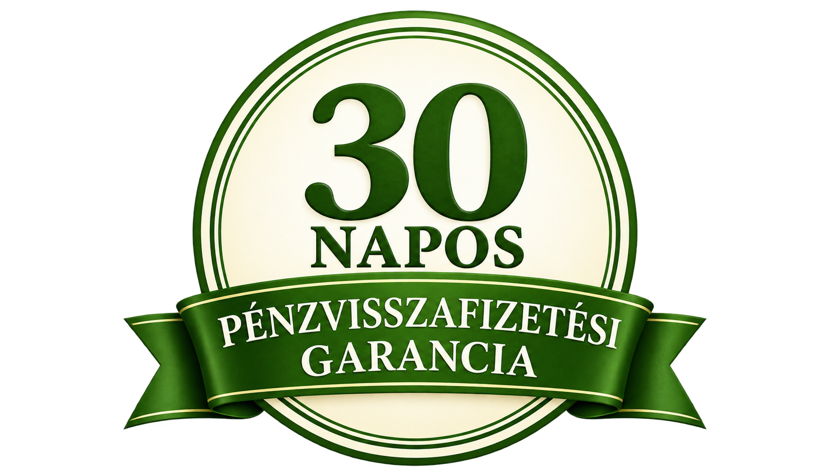 30 napos pénzvisszafizetési garancia